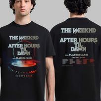 The Weeknd After Hours Til Dawn With Playboi Carti Europe 2026 Shows 100% Cotton T-shirt Mens Tees Top M gray
