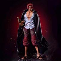 In Stock 67cm One Piece Shanks Anime Figure Large Red Haired Shanks Pvc Statue Model Doll For Room Decor Set And Gifts