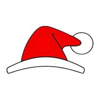 Festive Santa Hat Car Front Emblem Decals Sticker Christmas Themed Decoration Waterproof Sun Resistant for Holiday Cheer