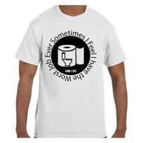 Funny Worst Job Ever Toilet Paper T shirt T shirt M