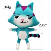 Lovely Gabby Dollhouse Plush Toy Mercat Cartoon Stuffed Animals Smiling Cat Car Cat Hug Gaby Girl Doll Kid Birthday Sticker Gift