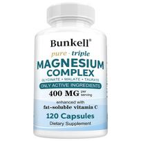 Magnesium Complex Dietary Supplement, With Vitamin C, 120 Capsules Per Bottle 120 Capsules