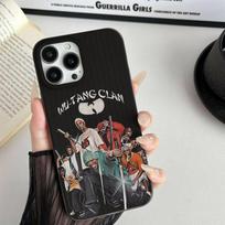 W-wu T-tang Clan Hip-hop Music Group Corrugated Pattern For IPhone 17 16 15 14 13 12 16 Pro Max Plus Pro Non-slip Phone Cover iPhone 12