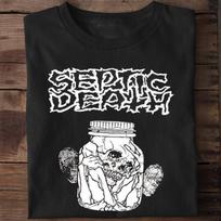Septic Death Band Gift For Fan Black S-2345XL Unisex T-shirt S3339 Unisex T-Shirt S įvairiaspalvis