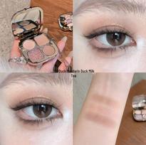 Light & Shadow Earth's Sparkle Eyeshadow Palette: Matte & Pearlescent Tones for Under-eye Brightening 4.8g