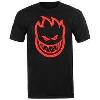 Spitfire Wheels BIGHEAD LOGO Skateboard T Shirt BLACK w/RED Print L