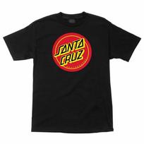 Santa Cruz CRUZ DOT Skateboard T Shirt BLACK w/RED Dot XS