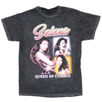 Selena Rap Tee- Queen of Cumbia Stonewash T-shirt - L XXXXL