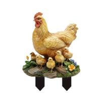 Animal Shaped Garden Decor Cute Stake, 2D Acrylic Chickens Elephants Yard Art Elephant Stake Waterproof Outdoor Squirrel Decoration for Lawn A