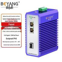 BOYANG Industrial Gigabit SFP Fiber Optic Transceiver Switch