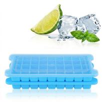 2pcs Easy Release Ice Mold Removable Lid Ice Cube Maker Practical Ice Cubes Tray  Bar mėlyna