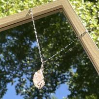 Colored Florescent Necklace Natural Irregular Stone Chain Choker  Girl balta