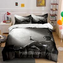 Monochrome  The Shawshank Redemption . Bedding sets Duvet cover sets Duvet covers Pillowcases(1*Duvet Cover 2*Pillowcases without duvet insert) 135x200cm
