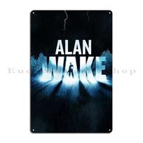 Alan Wake  s Horror Game Dont Write Alan Wake in The Taken Metal Plaque Cinema Plaques Design Cave Tin Sign Poster 20x30cm（7.8x11.8inch）