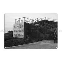 Blackrock Diving Tower Salthill Co Galway The Arcadia Portrush Metal Plaque Cinema Wall Cave Kitchen Print Tin Sign Poster 20x30cm（7.8x11.8inch）