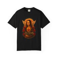 she is worthy shirt, proverbs 31, Mona Lisa shirt, gift for wife, gift for mom XXL