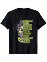 Meditation Quote Tshirt | buddhism Life Buddha Inspirational T-Shirt Summer Casu L