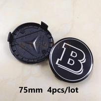 4 vnt. 75 mm ratlankio centrinis dangtelis BRABUS smart GLA GLC CLA CLS W176 W177 W464 W204 W205 W206 W117 G65 G50 W212 W166 ženklui ratlankio dangtelis black(type 3) black
