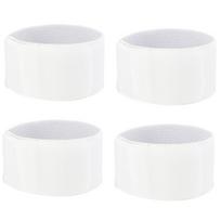 AEF6-2 Pair Soccer Shin Guard Stay Fixed Bandage Tape Shin Pads Prevent Drop Off Adjustable Elastic Sports Bandage,White balta