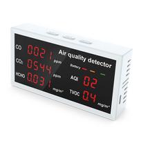 HCHO/TVOC/AQI/CO/CO2 5-in-1 Multifunctional Air Gas Detector Air Quality Monitor 1