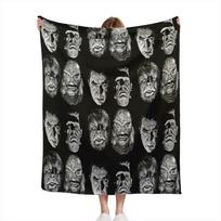 Universal Studios, Monsters, Monster Mash, dracula, wolfman, frankenstein, creature Thin Blanket Fluffy Soft Bedroom Decor Sofa Size: 75*100cm, Weight: 230 GSM