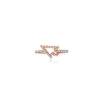 Agatha Aijiasha Pixel Series Mosaic Dog 925 Silver Open Ring Women's Rose Gold 222047C/222048C/222051C sidabras