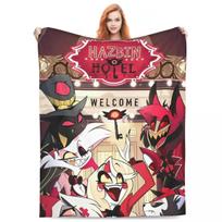 VOX H-Hazbin Hotel Alastor Game Warm Soft Blanket Travel Office Plush Bedding Throws Fluffy Couch Bed Flannel Bedspread Size: 75*100cm, Weight: 230 GSM