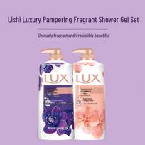 LUX Lotus & Cherry Blossom Essential Oil Fragrance Shower Gel Family Pack