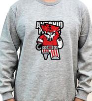 Doldol Antonio-Pirates_Mtm-02 Antonio Pirates Pirate Baseball Team Character Sweatshirt Light Gray/S