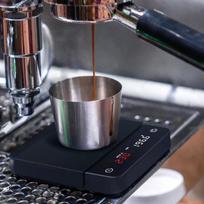 KC200 LED Household 2KG Kitchen Scale Mini Digital Smart Coffee Scale With Timer Espresso Tools (Black,0.1 g&2kg&100x95x20mm) juoda