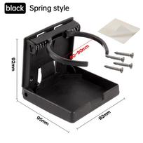 Mayitr Adjustable Folding Cup Drink Can Bottle Holder Stand Mount for Car Auto Boat Truck RV Van Fishing Box Car Styling black 1 pc Spring