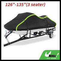 UXCELL 126 -135  Fits Jet Ski Cover 300D Duty Oxford Anti-UV Waterproof Trailerable PWC Cover for Yamaha for SeaDoo for Kawasaki 1 Pcs