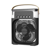 Portable Conditioner Fan, Evaporative Cooler With 7 Colors LED Light, 1/2/3 H Timer, 3 Wind Speeds And 3 Spray Modes For Desk Or Nightstand One Size juoda