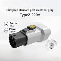 European standard Type2 charging pile take electric gun head take electric converter head European regulation Schuko adapter Type2 EU Socket