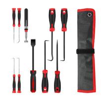 Comprehensive Seal Extractor Set with Practical Pouch for Mechanics Maintenance