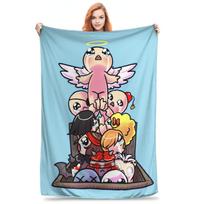 The Binding Of Isaac 90s Blanket Video Game Fleece Funny Warm Throw Blankets for Home Restaurant Spring Autumn, Size: 75*100cm, Weight: 230 GSM