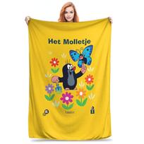 The Little Mole Blanket Super Soft Graphic Plush Throw Blanket For Girls Boys Home Decor Flannel Bedspread Bed Cover Size: 75*100cm, Weight: 230 GSM