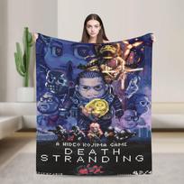 Death Stranding Game Blankets Coral Fleece Plush Print Portable Soft Throw Blanket for Bedding Outdoor Quilt Size: 75*100cm, Weight: 230 GSM