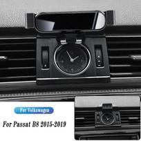 Automobilio telefono laikiklis Volkswagen Passat B7 B8 B9 2011-2022 m. Gravitacinis navigacijos laikiklis GPS stovas Oro išleidimo angos spaustukas Besisukantis laikiklis For 13-14 Silver