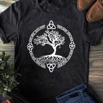 Tree of Life T-Shirt Yggdrasill Celtic KnoT-Shirt - Hippie Shirt, Hippie Soul Shirt, Peace Shirt, Hippie. 3XL