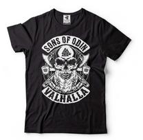 Valhalla Sons of Odin T-Shirt: Viking Norse Mythology Warrior Tee S