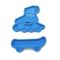 DIY Keychain Charms Silicone Molds Epoxy Casting Jewelry Making Molds with Hole 1 mėlyna