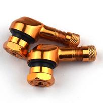 90° Valve Motorcycle Rim Leakproof Aluminum Alloy Motorcycle Wheel Tire Motorcycle Modification Tire Accessory oranžinė