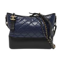 [Pre-Owned] Gabrielle Color Block Quilted Leather Chain Tote Shoulder Crossbody Bag Medium - Excellent #1UXX4PY ONE SIZE