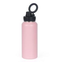 B01-0065 Magnetic Water Bottle Mobile Phone Holder Magsafe Thermos Flask Tripod Insulated Water Bottle with Magnet Phone Stand 32 oz(907.18g) rožinė