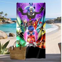 miraculous ladybug cartoon Printed Quick Dry Beach Towel Super Absorbent Soft Lightweight Bath Towel for Pool Summer Travel 70cmx140cm(27x55inch)