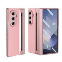 For Samsung Z Fold 7 6 5 4 3 SE 360° Protection Hinge HD Glass Film Foldable Leather Phone Case with Pen Slot Opp Bag&For Samsung Z Fold 3