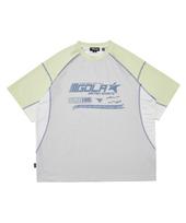 Golla Motocycle Stitch Block T-Shirts [Light Gray] Light Gray/S
