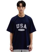 Burger Bitter Usa Arch Logo T-Shirt Navy Navy/M