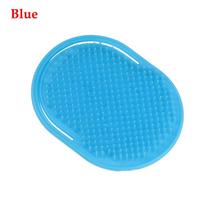 Men Scalp Massage Mustache Palm  Styling Tool Pocket Hair Comb Shampoo Comb Beard Brush mėlyna